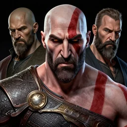 a highly detailed beautiful portrait of anthony hopkins as kratos by gregory manchess, james gurney, james jean