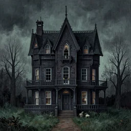 The Haunted House on the Hill by Howard Arkley.
