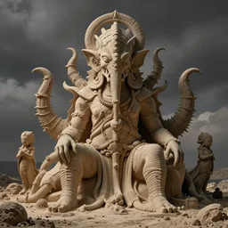 angelarium, illithid, cthulhu, clay sculpture by ellen jewett