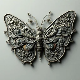 wonderful mechanical butterfly of fractals and patterns, hyper detailed, intricate and detailed, ornate 8 k gorgeous intricate detailed, octane render, by sc escher, gustav klimt, egon schiele and hr giger