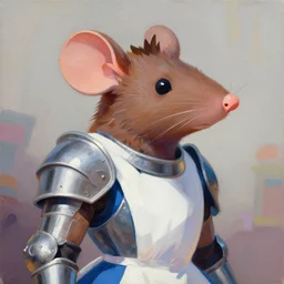 greg manchess portrait painting of partially armored doormouse from alice in wonderland as overwatch character, medium shot, asymmetrical, profile picture, organic painting, sunny day, matte painting, bold shapes, hard edges, street art, trending on artstation, by huang guangjian, gil elvgren, ruan jia, randy vargas, greg rutkowski