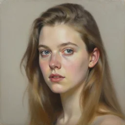 portrait painting of anya taylor joy by jeremy mann, only one head single portrait
