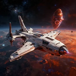 artistic composition, rich colors, high contrast, hyperreal transhumanism, deep space station inspired by star citizen, oblivion, the expanse, high tech, volumetric lighting