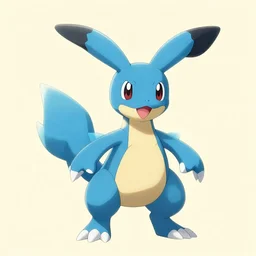 a new species of blue pokemon, created in the style of arvalis