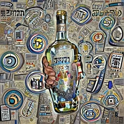 putin holding a bottle of ערק איילים, cinematic, beautiful digital painting, hyper detailed