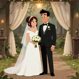 wedding couple like gravity falls