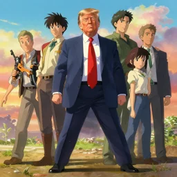 donald trump spinning, ben hur, loftis, cory behance hd by jesper ejsing, by rhads, makoto shinkai and lois van baarle, ilya kuvshinov, rossdraws global illumination