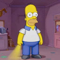 homer simpson photorealistic dmt