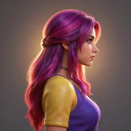 side - profile painted portrait, imogen poots paladin, backlit, key lighting, smooth, gaudy colors, unreal engine render, maya render, octane render aesthetic, overlord, dota matte painting concept art, official fanart behance hd artstation by james gilleard, jesper ejsing, lois van baarle, ilya kuvshinov