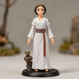 a precious moments figurine of princess leia