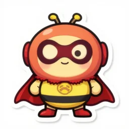 cute miss mascot viskuse viskuse frillish super hero sticker art, cronobreaker, beeple game icon