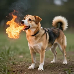 dog that has fire breath