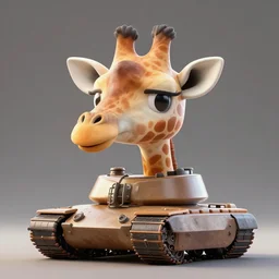 tank in the shape!!! of giraffe with giraffe head
