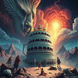 cake of the gods by _ beeple, artgerm, _ aaron _ horkey _ amanda _ sage _ bauhaus, salvador dali, _ bernie _ wrightson _ bruce pennington _ frank _ stella _ anne _ stokes _ alena _ aenami _ angus _ mckie, alex grey, akira toriyama, arthur adams, andre masson, brian despain. abstract, artstation, design 4 k, native, hd,