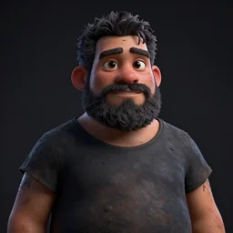 ol dirty bastard, pixar style character, medium portrait shot, detailed, octane rendering, defined, sharpen texture, cel shading, dark colours, night, ultra realistic, unreal engine 5, octane render, 8 k, bold, 3 5 mm lens, photography, hyperrealistic