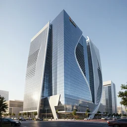 modern office building in dubai designed by vincent callebaut and zaha hadid.