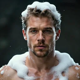 hyperrealistic dslr film still of michael buble disguised as soap suds, stunning 8 k octane comprehensive 3 d render, inspired by istvan sandorfi & greg rutkowski & unreal engine, perfect symmetry, dim volumetric cinematic lighting, extremely hyper - detailed, incredibly real lifelike attributes & flesh texture, intricate, masterpiece, artstation, stunning