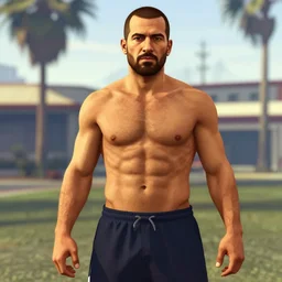 bodybuilder xqc in gta v