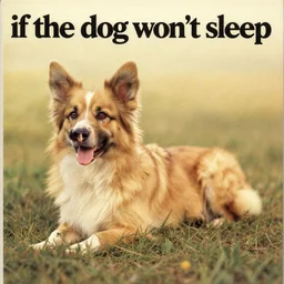 the cover of a 1 9 9 0 tears for fears album titled'if the dog won't sleep'