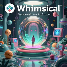 whimsical, hyperrealistic surrealism, award winning masterpiece with incredible details, a surreal vaporwave liminal space, highly detailed, trending on ArtStation
