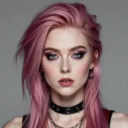 a highly detailed portrait of Grimes,