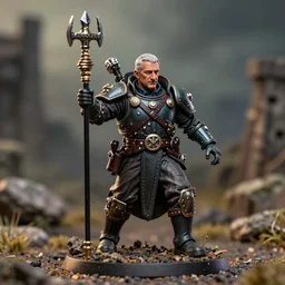 warhammer mini of Anthony Fauci. Detailed figures.