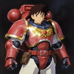 space marines, magical girls, studio ghibli illustration