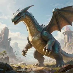 highly detailed portrait photo of a huge mûmakil-venusaur, in a scenic dystopian environment, hyperrealistic Illustration