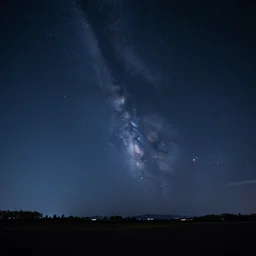 long exposure photography of the night sky
