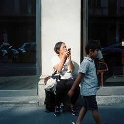Candid Street Photography. Neopan 100 SS