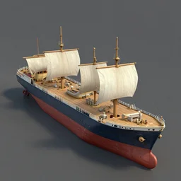 Ship building - Prerendered 3d Game model
