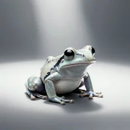 Amazon milk frog, digital art, minimalist