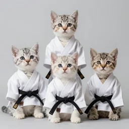 kittens in karate suits