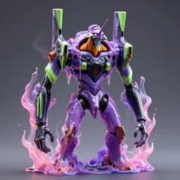jelly gel goop rococo robot draped in plasma and auras, evangelion, droids, liquid, drippy, zoids, cyberpunk mechanoid, 3 d paint spray by irakli nadar, alexandre ferra
