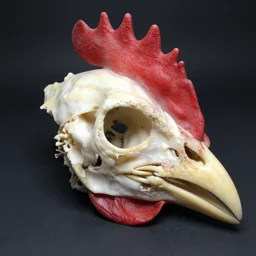 bird chondrocranium, chicken head beak bone
