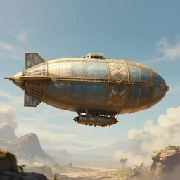 african airship, digital artwork, extreme detail, fantasy artwork, video game concept art, 4 k