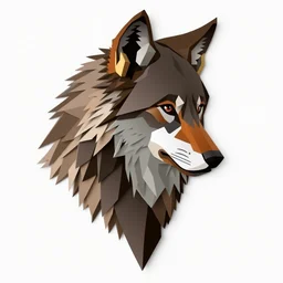 wolf geometric wall art,