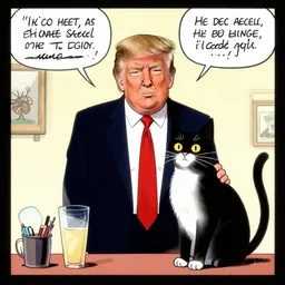 donald trump as a cat in the comic maus by art spiegelman