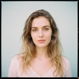 portrait photograph of a woman by nina masic. pastel colors. Portra 400 film. Mamiya 7.