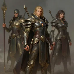 spirit warrior sentinels, digital painting, trending on artstation, concept art, sharp focus, illustration, art by artgerm, greg rutkowski, and magali villeneuve