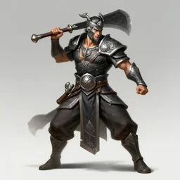 a highly detailed illustration of lapu lapu, heroic wielding machete pose, intricate, elegant, highly detailed, centered, digital painting, artstation, concept art, smooth, sharp focus, league of legends concept art, wlop.