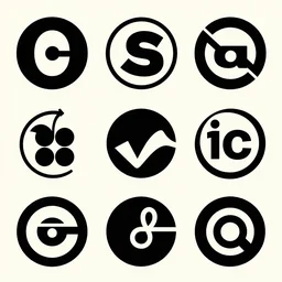 iconic logotype designs, art style 1960.