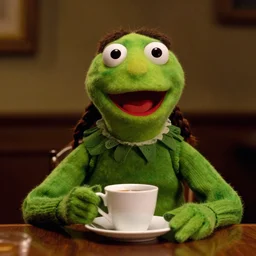 kermit in coffee and cigarretes movie by jim jarmusch