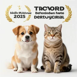 mix between a dog and a cat, ultrarealistic, detailed, award winning photography