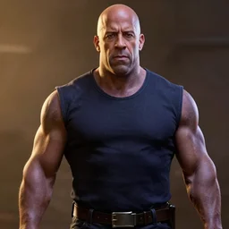thanos looking like vin diesel, realistic digital art, artstation, cinematic
