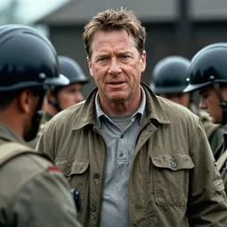 A still image of coach Belichick in 'Saving Private Ryan'(1998)