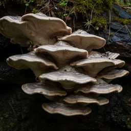 underside bracket fungus