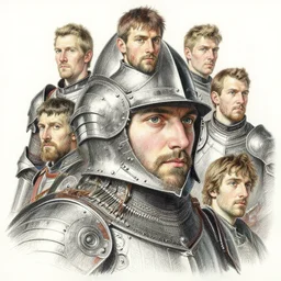 hawk armored knight ruan jia igor krstic edgar degas james tissot odd nerdrum arkhyp kuindzhi peter mohrbacher vereshchagin max ernst luigi serafini karl bryullov, intricate, detailed, colored pencil, marker illustration, portrait facial head
