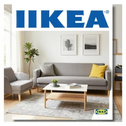 IKEA catalogue photo of a living room, by Richard Allen