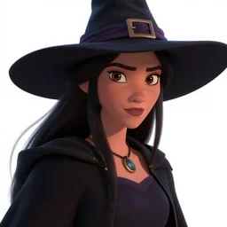 witch in a white background pixar style by tristan eaton _ stanley artgerm and tom bagshaw